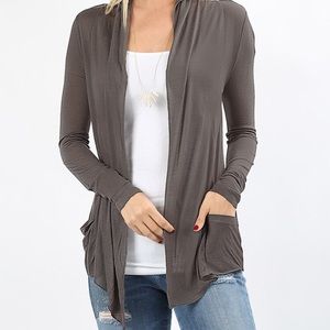 Zenana Outfitters Long Sleeve Sheer Cardigan